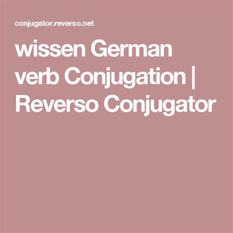 reverso conjugator german|reverso grammar german.